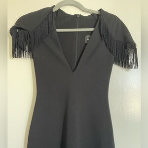 Nookie fringe black dress